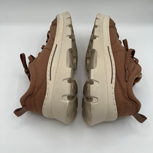 Skechers Women's Brown Chunky Lace Up Platform Sneakers Brown Size 7.5 - Picture 8 of 14